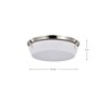 Nuvo Lighting Rowen 4 - Light Flush Mount in  Brushed Nickel - 4 of 4