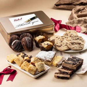 Dulcet Gift Baskets Luxurious Gourmet Bakery Dessert Gift Tin - 1 of 4