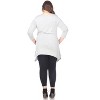 Women's Plus Size 3/4 Sleeve Makayla Tunic Top with Pockets - White Mark - 3 of 3