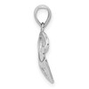 Black Bow Jewelry 14k White Gold Three Hearts in a Circle Pendant, 13mm - 2 of 4