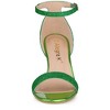 Allegra K Women's Glitter Open Toe Ankle Buckle Strap Stiletto Heel Sandals - 2 of 4