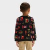 Toddler Boys' Disney Cars Lightning McQueen Cozy Pullover - Black - image 2 of 3