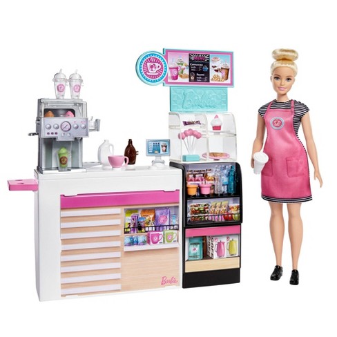 Skuffelse Smidighed Kommunisme Barbie You Can Be Anything Coffee Shop Playset : Target
