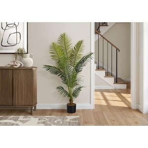 Sapphtopaz Artificial Palm Tree with Pot, Artificial Tree Artificial Plant, Room Decor for Home Office Foyer Porch - 1 of 4