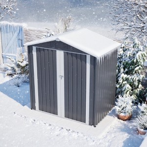 Mlmh & Kngwa 72.4"H Storage Shed with Lockable Door Outdoor - 1 of 4