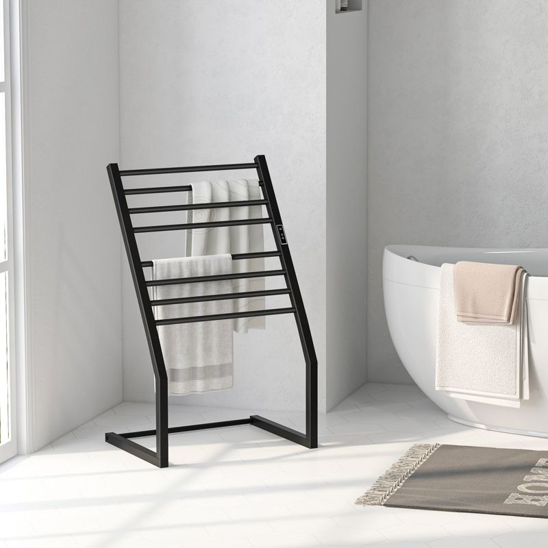 Costway 2-in-1 Towel Warmer Rack Freestanding Wall Mounted with LED Display Built-in Timer, 2 of 10