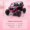24V Ride On Car for Kids, 4WD Battery Powered Off-Road Electric UTV with Remote Control, 2 Seater Ride On Toy with High/Low Speed - 2 of 4
