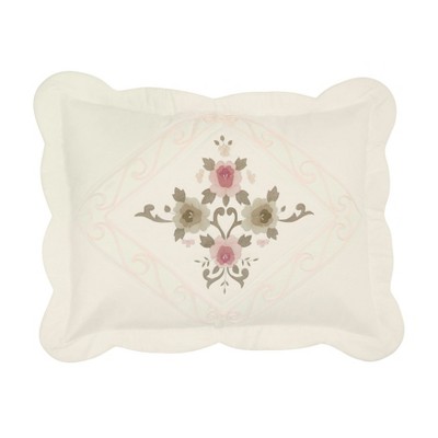 BrylaneHome Ava Embroidered Cotton Sham