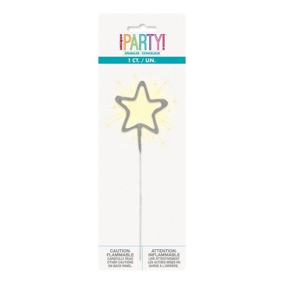 Photo 1 of 12 Star Shaped Sparkler Cake Candle