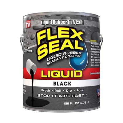 Flex Seal Family Of Products Flex Seal Black Liquid Rubber Sealant Coating  1 Gal : Target