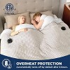 Electric Heated Blanket Soft & Washable Ribbed Flannel - 3 of 4
