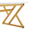 Racxily Coffee Table, Sintered Stone Offee Table for Living Room, Chic Style - 4 of 4