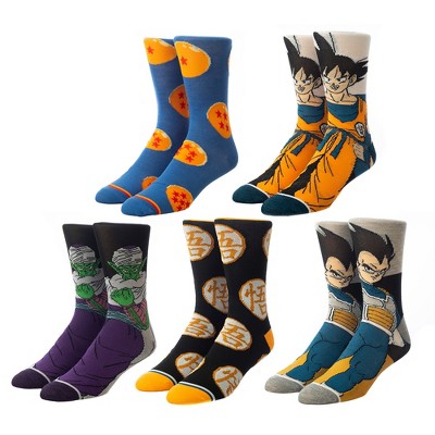 Dragon Ball Z Casual Crew Socks 5-pack For Men : Target