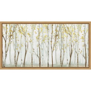 Amanti Art 27"x14" Long landscape by Allison Pearce Framed Canvas Wall Art Print: Modern Style, Polystyrene Frame - 1 of 4