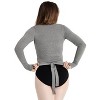 Capezio Women's Ribbed Knit Wrap Sweater - 3 of 4