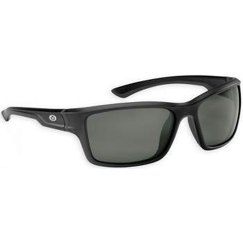 Flying Fisherman Sand Bank Polarized Sunglasses, Matte Black / Smoke