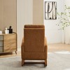 CAVINAS Rocking Chair with High Back Glider Rocking Chair with Retractable Footrest Armchair with Side Pocket - 4 of 4