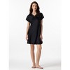 SilkSilky Women's Pure Silk Lace Neck Split Hem Nightgown - 3 of 4