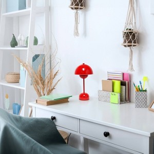 Simple Designs 11.8" Mushroom Magic Dimming (Includes LED Light Bulb) Touch Stick Lamp Portable and Rechargeable - 1 of 4