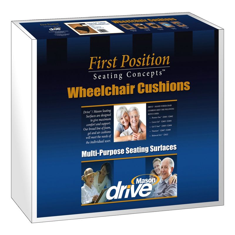 Premier One Seat Cushion for Wheelchairs, 3 in. Foam, 16 in. Width, 1 Count, 3 of 6