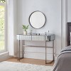 Gulches 39" Silver Mirrored Vanity Tables with Dual Drawers  Versatile Design - 3 of 4
