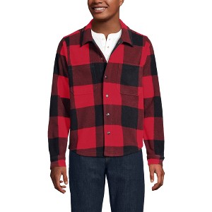 Lands' End Men's Anyweather Fleece Shirt Jacket - 1 of 4