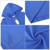 BLUEMING Womens Hoodie Dresses Short Sleeve Pockets Knee Length Bodycon Dresses Casual Midi Dresses - 4 of 4