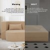 Full Size Modern Sleeper Sofa Bed with No-Assembly Design and 2 Pillows for Small Spaces –3irtyhousy - 3 of 4