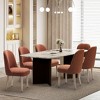 WestinTrends Genevieve Mid-Century Modern Upholstered Boucle Dining Chair (Set of 6) - 2 of 4