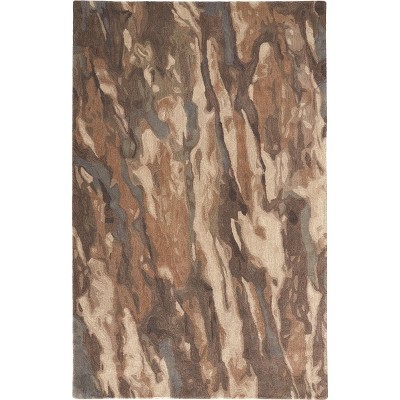 Amira Transitional Abstract Brown/Gray/Tan Area Rug