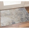 HomeRoots 3' X 5' Ivory Gray And Tan Abstract Distressed Area Rug - 2 of 4