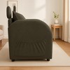 Gulches Dark Gray Bunny-Ear Pet-Friendly Armchair with Scratch-Resistant Fabric, Built-in Pet Hideaway,Side Pocket, 2-in-1 Sofa Chair for cats or dogs - 4 of 4