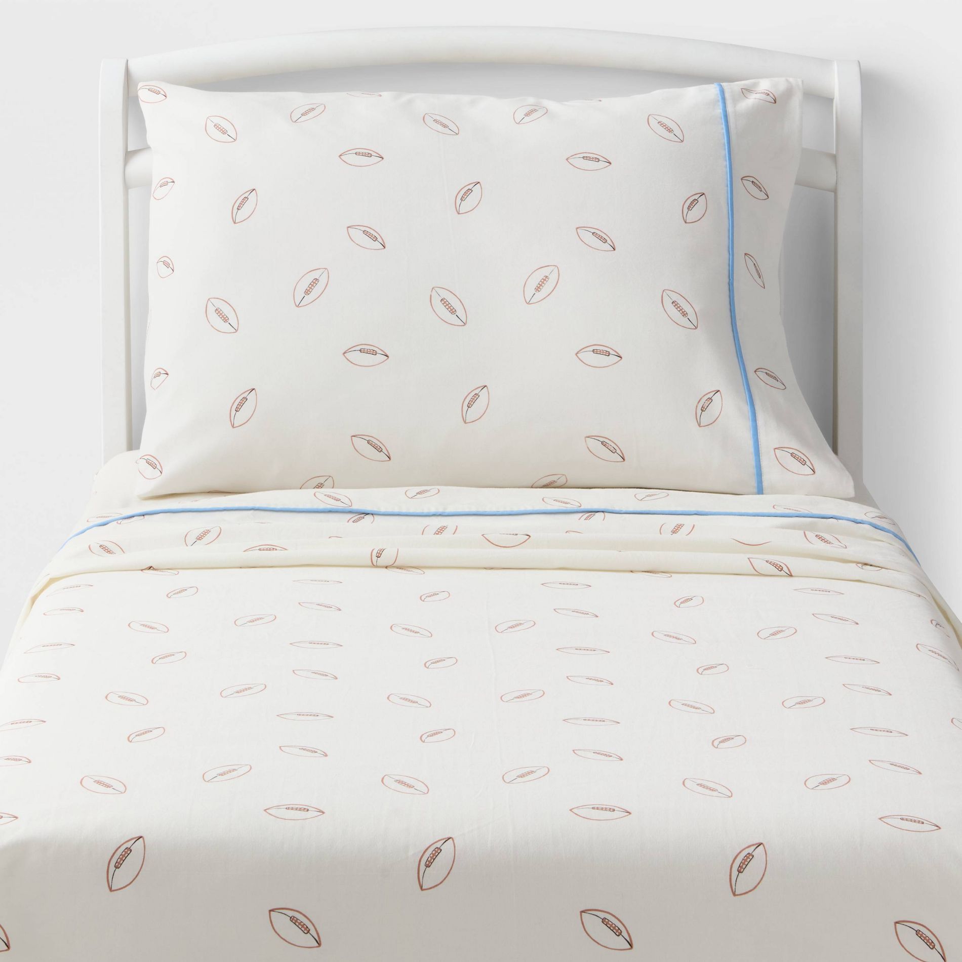 Queen Football Kids' Cotton Sheet Set - Pillowfort™
