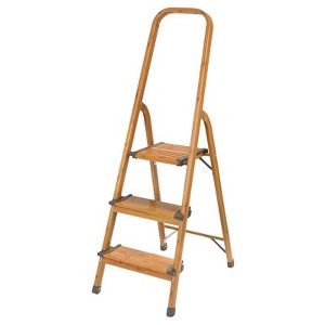 Polder 3-Step 50 in. H X 16.5 in. W X 25 in. D 225 lb. capacity 3 step Aluminum Folding Step Stool - 1 of 1