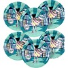 Anna + Pookie 7" Girl Green  Super Hero Paper Party Plates 8 Ct. - 3 of 3