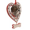 Kurt S. Adler 4.5 Inch Dog In Heart W/ Bone Canine Best Friend Tree Ornaments - 2 of 2