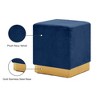 Meridian Furniture,Jax Velvet Ottoman/Stool - 4 of 4