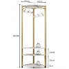 GustoWave Corner Coat Storage Rack for Entryway, Hallway - 3 of 4