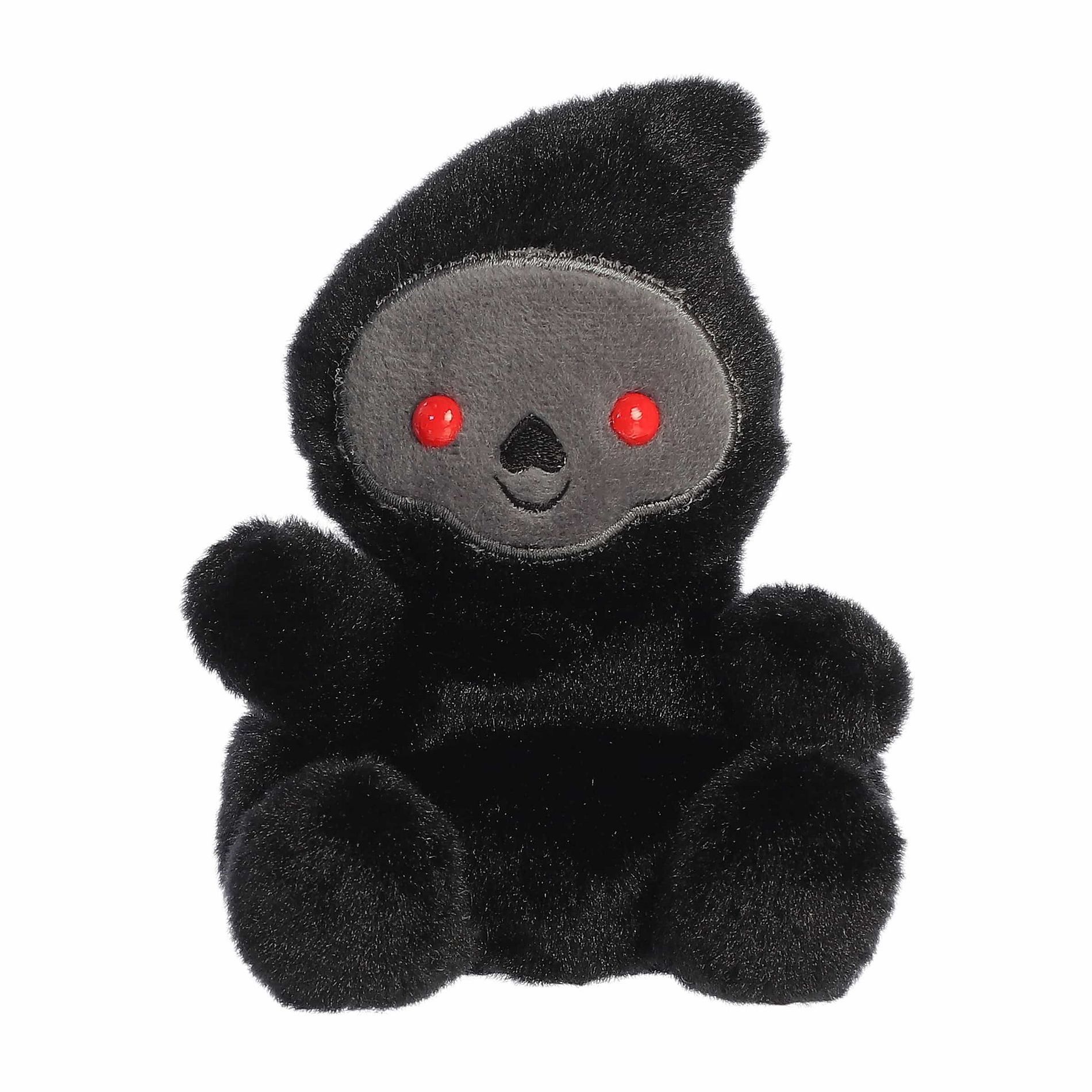 Aurora Mini Omen Grim Reaper Palm Pals Spooky Stuffed Animal Black 5"