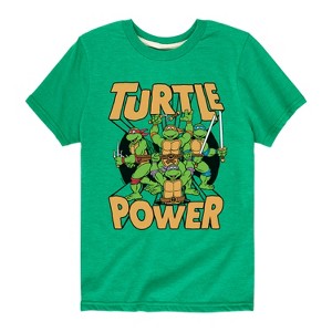 Boys' - Teenage Mutant Ninja Turtles - Turtle Power Short Sleeve Graphic T-Shirt - 1 of 4