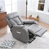 36.00"Electric Power Lift Recliner Chair for Elderly, PU Recliner Chair for Seniors, Home Theater Seating,Living Room Chair (Black PU) - 4 of 4
