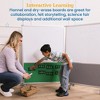 ECR4Kids Mobile Dry-Erase and Flannel Split Room Divider, 3-Panel - 4 of 4