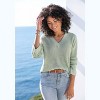 Women's Ribbed V-Neck Sweater - LASCANA - 4 of 4