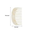 Unique Bargains Retro Anti-Static Pocket Size wide-tooth for Thick Curly Hair Detangling Comb White 1 Pc - 4 of 4