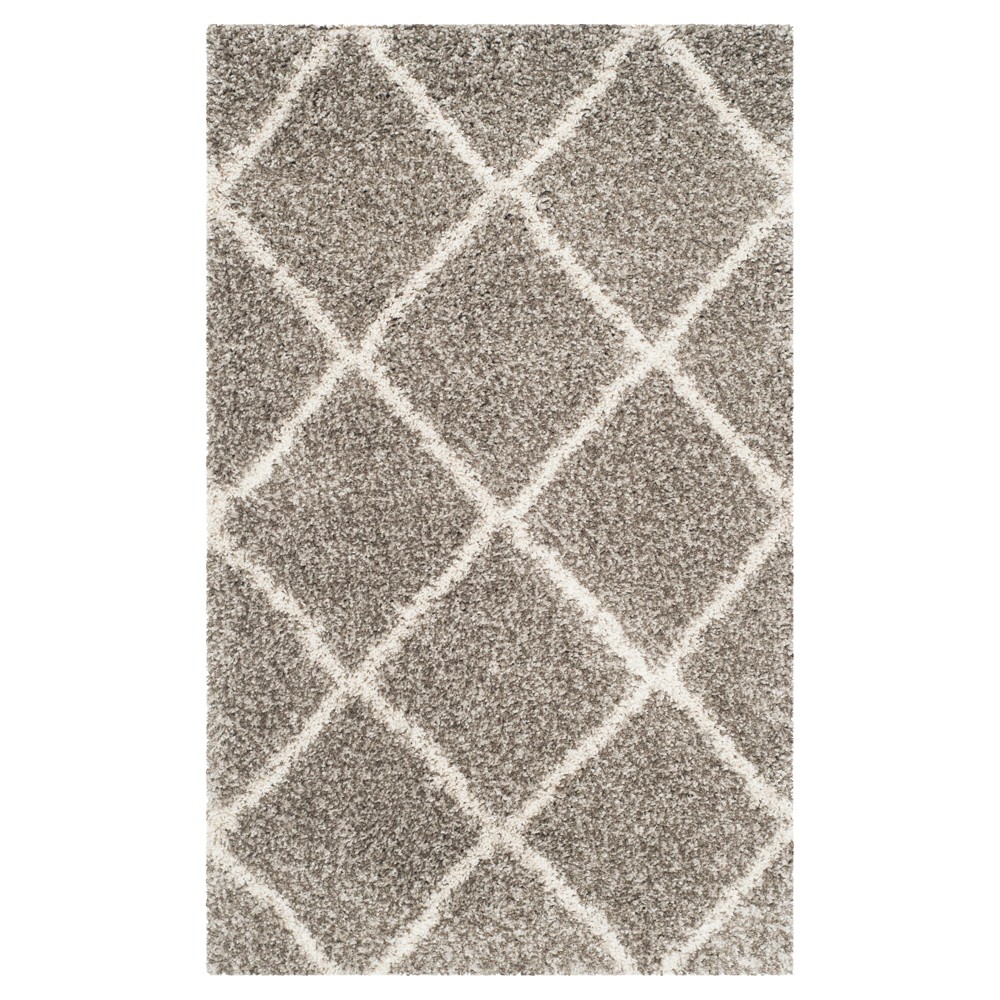 3'x5' Corbin Hudson Shag Rug Gray/Ivory - Safavieh