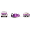 1974 Cadillac Eldorado Convertible Pink and 1972 Chevrolet C-30 Truck Pink with Hauler 1/64 Diecast Model Cars by Greenlight - 4 of 4