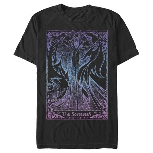 Men's Sleeping Beauty Maleficent Sorceress Card T-Shirt - image 1 of 3