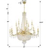 Crystorama Lighting Haywood 22 - Light Chandelier in  Aged Brass - 4 of 4