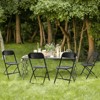 MAYEERTY 4 Piece Folding Chair Indoor Outdoor Portable Stackable - 4 of 4