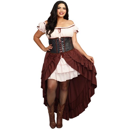 Dreamgirl Western Gal Plus Size Women's Costume : Target